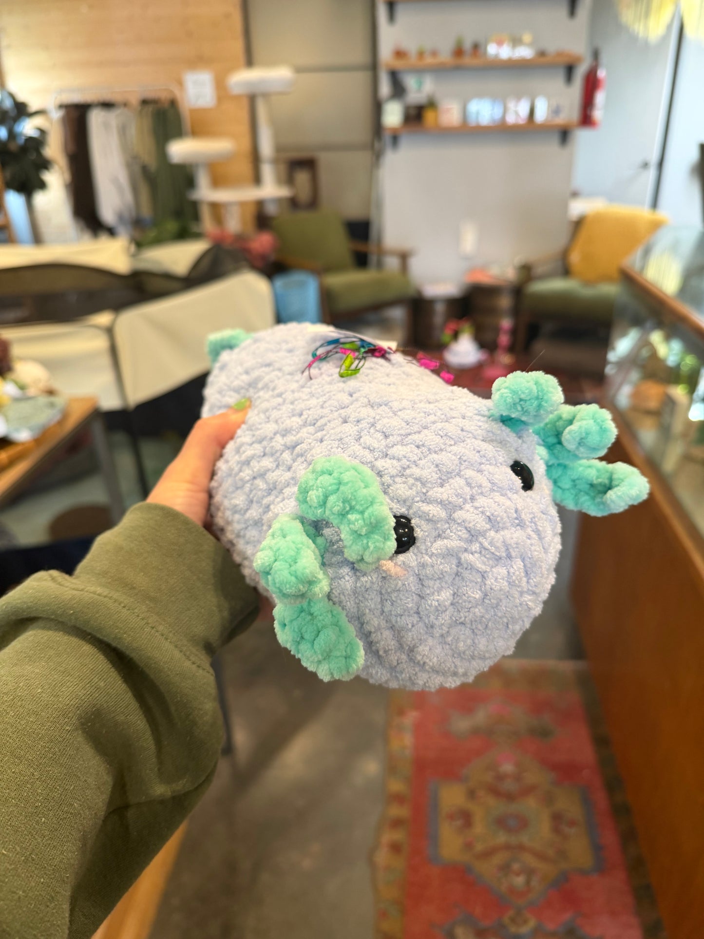 Large Crochet Axolotl