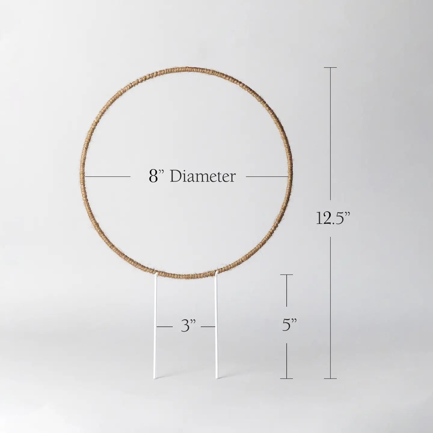 8" Hemp Circle Trellis Support