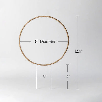 8" Hemp Circle Trellis Support